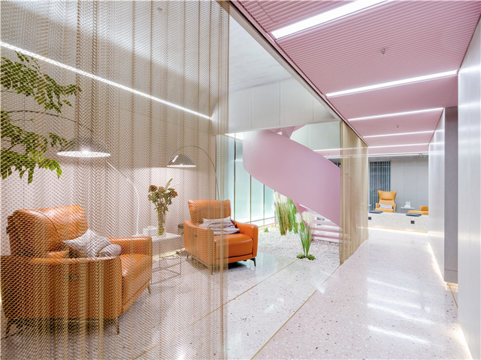 鄭州醫美裝修公司推薦C+SPA美容美體中心接待前廳裝修設計圖