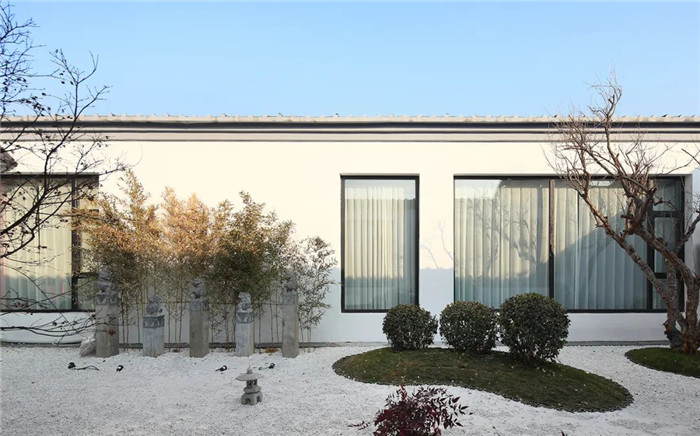 新中式現代混搭風連鎖川菜餐廳庭院景觀裝修設計案例