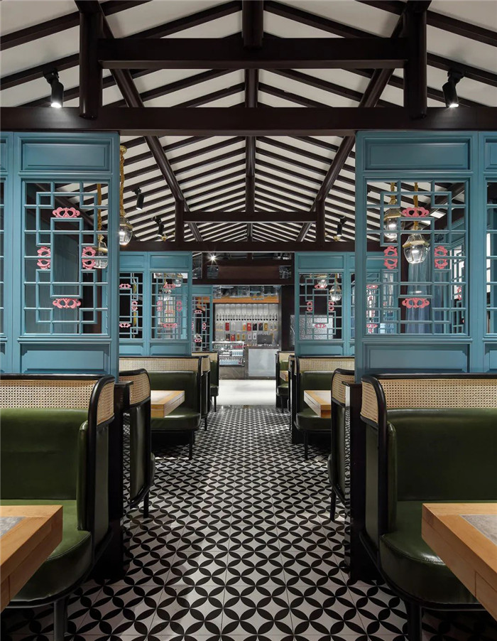 新中式現代混搭風連鎖川菜餐廳裝修設計方案