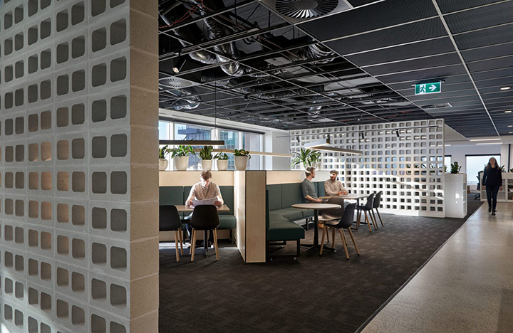 時尚黑白灰城市規劃設計公司辦公室裝修設計方案