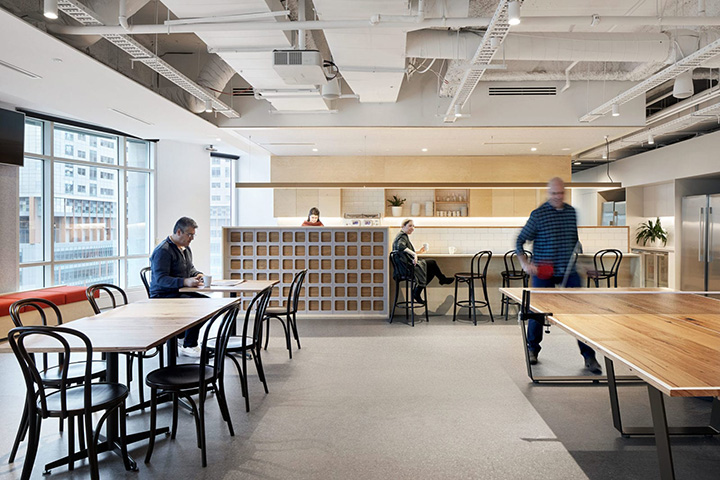 時尚黑白灰城市規劃設計公司辦公室裝修設計案例