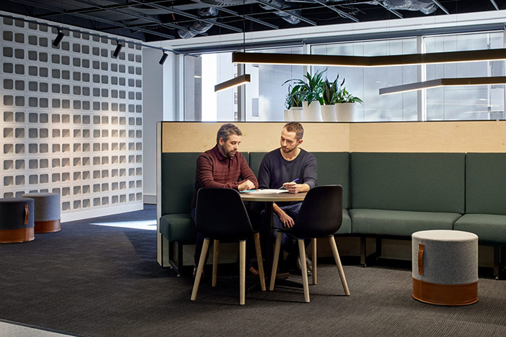 時尚黑白灰城市規劃設計公司辦公室裝修設計圖