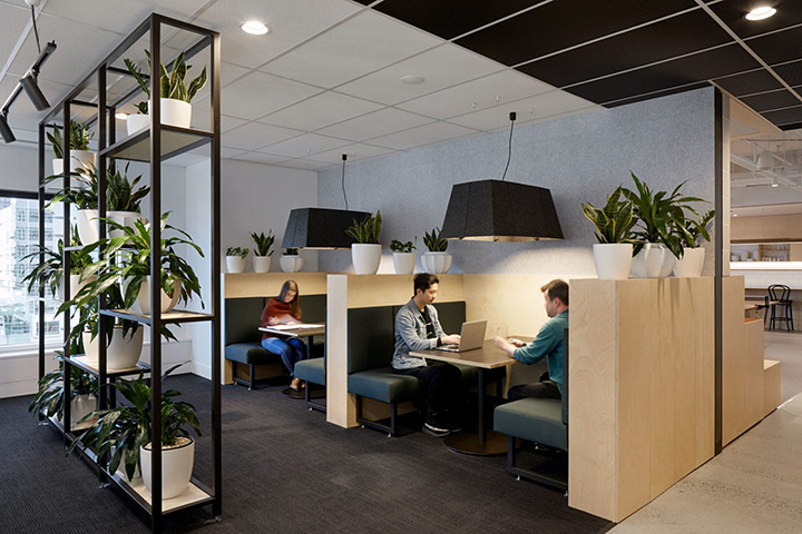 時尚黑白灰城市規劃設計公司辦公室裝修設計圖