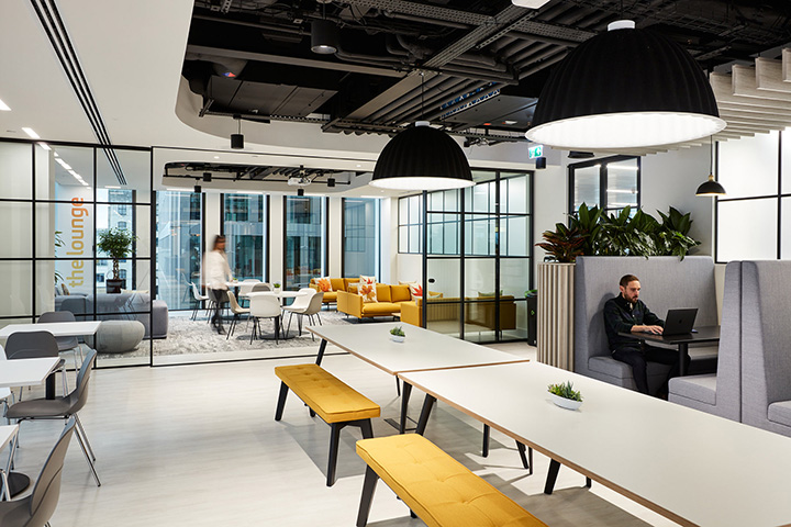 1500平優雅高級灰會計事務所辦公室靈活辦公區裝修實景圖