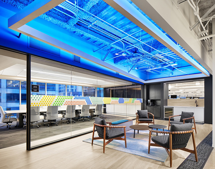 7000平在線招聘企業總部辦公樓休閑區裝修改造設計方案