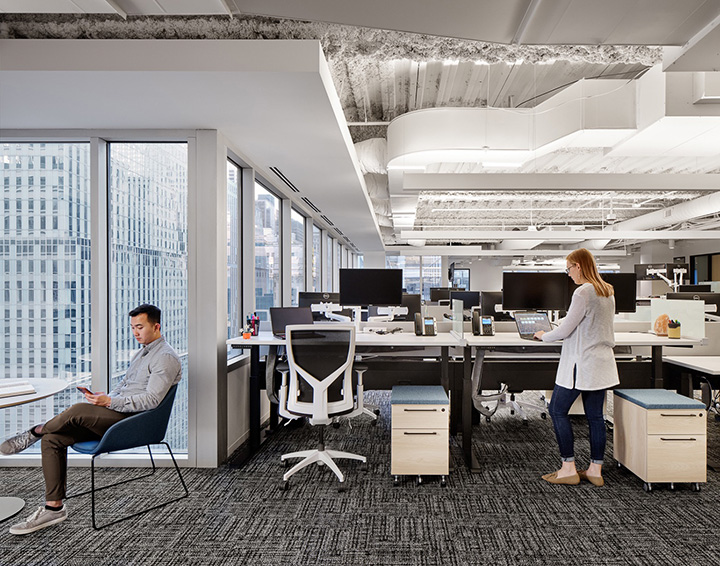 7000平在線招聘企業總部辦公樓辦公區裝修改造設計方案