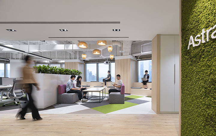 600平清新簡約風生物制藥公司辦公室裝修設計案例