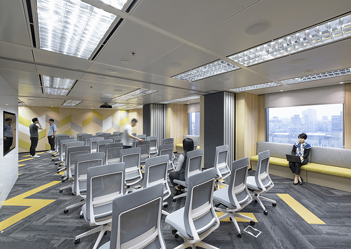 600平清新簡約風生物制藥公司辦公室會議室裝修設計方案