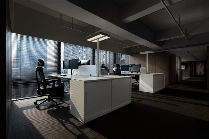 東方美學辦公設計  矩陣縱橫深圳總部辦公室工位裝修設計方案