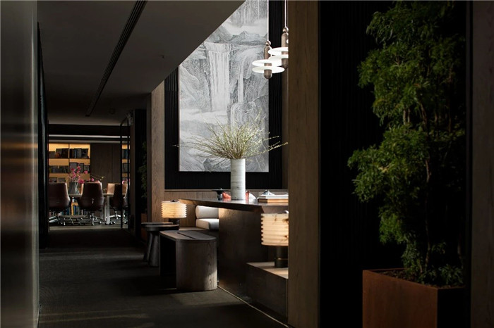 東方美學辦公設計  矩陣縱橫深圳總部辦公室洽談區裝修設計實景圖