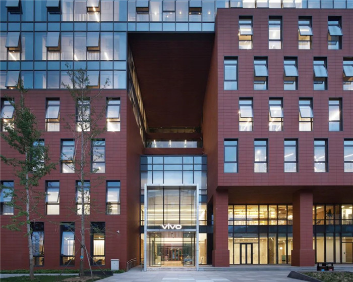 vivo手機北京研發中心獨棟辦公樓外觀裝修設計方案