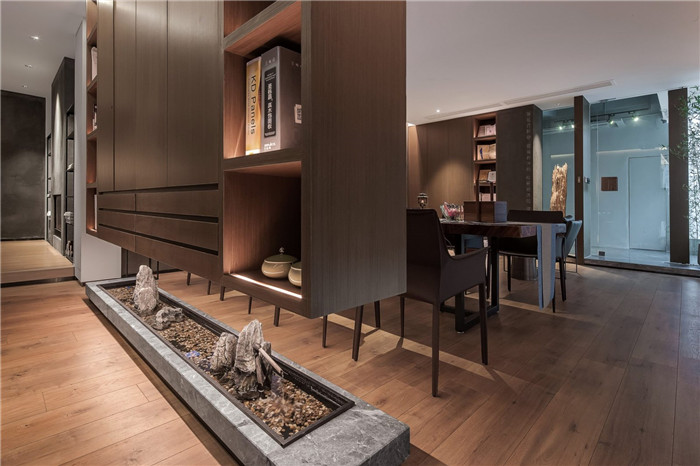 鄭州禪意辦公室裝修-現代中式禪意辦公室裝修實景圖