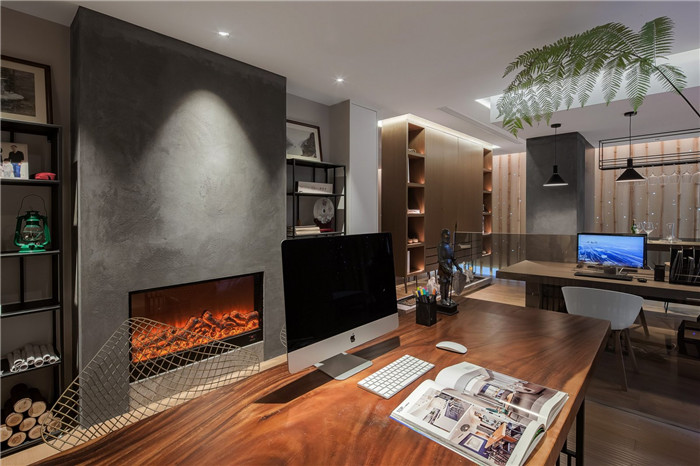 鄭州禪意辦公室裝修-現代中式禪意辦公室裝修實景圖