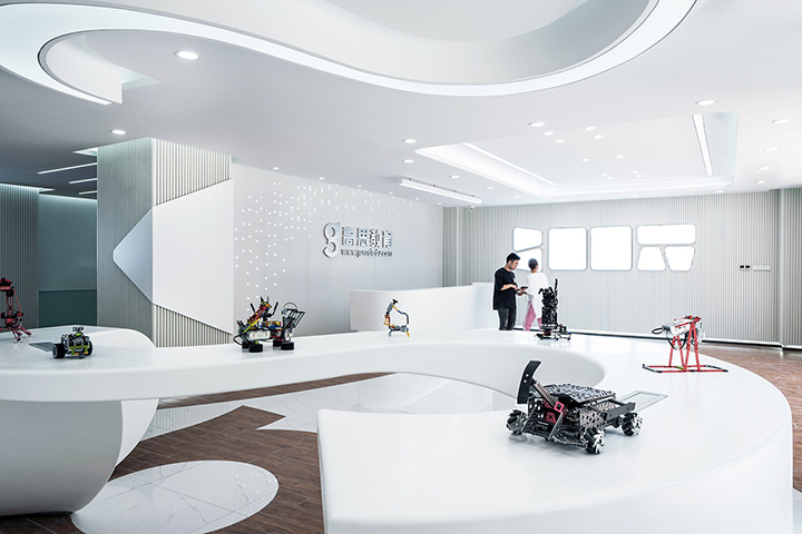 高思STEAM機器人編程教育展廳裝修設計實景圖