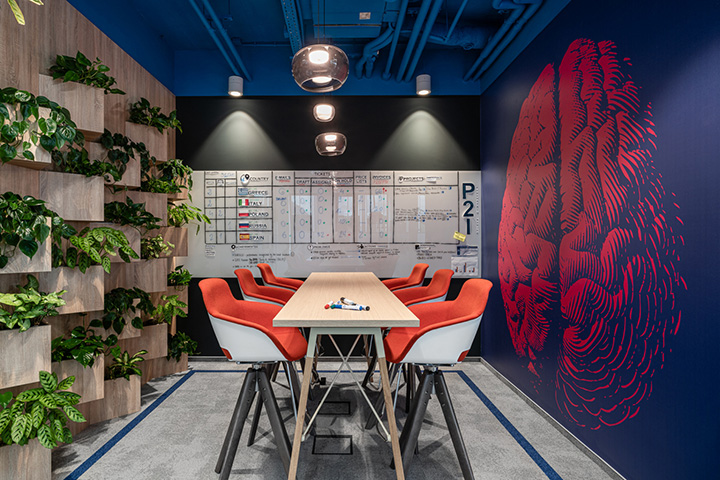 鄭州辦公室裝修玩轉色彩 涂料公司創意辦公室小型會議室裝修方案 鄭州辦公室裝修玩轉色彩 涂料公司創意辦公室小型會議室裝修方案