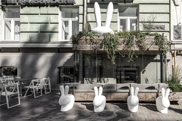 回歸自然 特色懷舊工業風兔子主題餐廳外觀門頭裝修設計案例 回歸自然 特色懷舊工業風兔子主題餐廳外觀門頭裝修設計案例