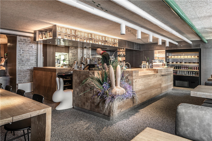 回歸自然 特色懷舊工業風兔子主題餐廳吧臺裝修設計案例 回歸自然 特色懷舊工業風兔子主題餐廳吧臺裝修設計案例