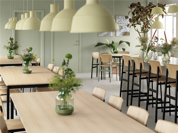 北歐風員工餐廳設計-1400平清新北歐風家具公司辦公兼展廳裝修設計案例 北歐風員工餐廳設計-1400平清新北歐風家具公司辦公兼展廳裝修設計案例