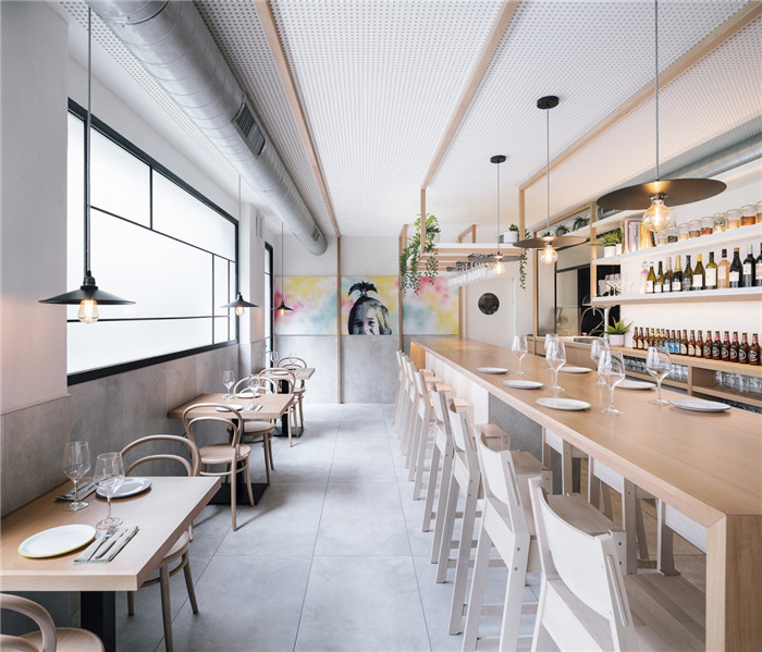 酒吧區裝修設計-海鮮餐廳酒吧裝修設計方案