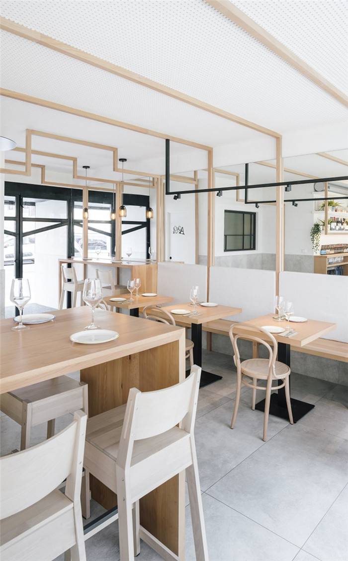 餐廳卡座區裝修設計-海鮮餐廳酒吧裝修設計方案