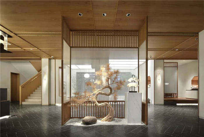 茶會所室內(nèi)景觀裝修設(shè)計-鄭州茶樓裝修公司分享別具東方氣質(zhì)的茶室裝修案例