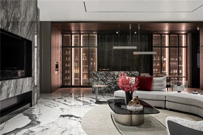 瓷磚展廳會(huì)客區(qū)裝修效果圖