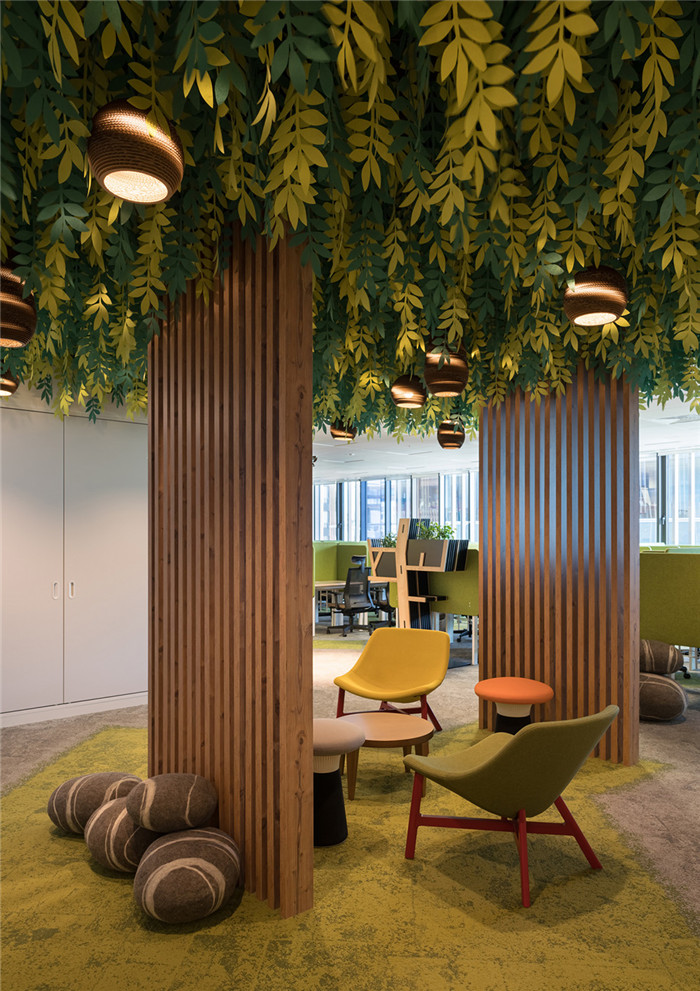 洽談區裝修設計-國外自然森林主題廣告網站公司辦公室裝修方案 洽談區裝修設計-國外自然森林主題廣告網站公司辦公室裝修方案