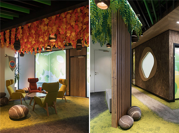 國外自然森林主題廣告網站公司辦公室裝修方案 國外自然森林主題廣告網站公司辦公室裝修方案