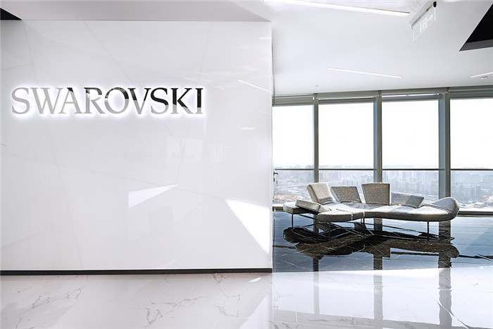 前臺背景墻設計-650平黑白灰極簡風奢侈品公司辦公室裝修方案 前臺背景墻設計-650平黑白灰極簡風奢侈品公司辦公室裝修方案