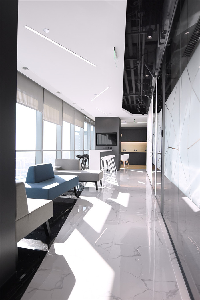 休閑區裝修設計-650平黑白灰極簡風奢侈品公司辦公室裝修方案 休閑區裝修設計-650平黑白灰極簡風奢侈品公司辦公室裝修方案