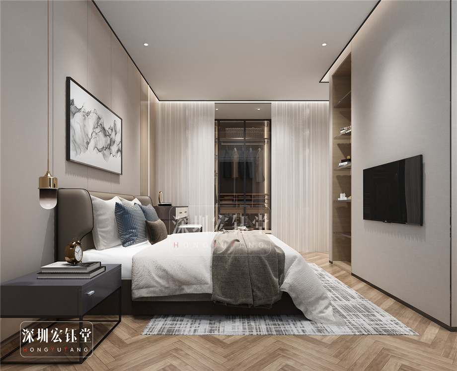 董事長休息室裝修設計-河南沃牛生物科技辦公樓裝修效果圖