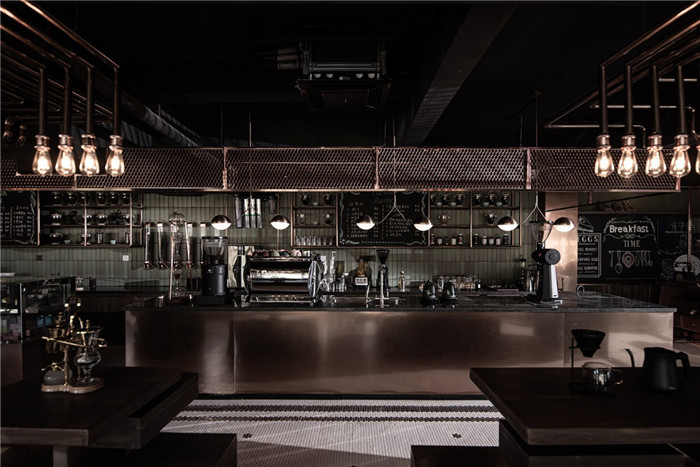 特色重金屬工業風精品咖啡廳裝修設計方案