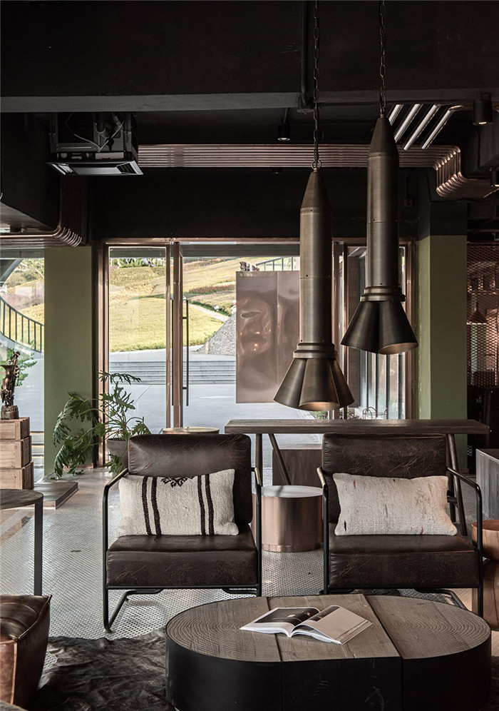 特色重金屬工業風精品咖啡廳裝修設計方案