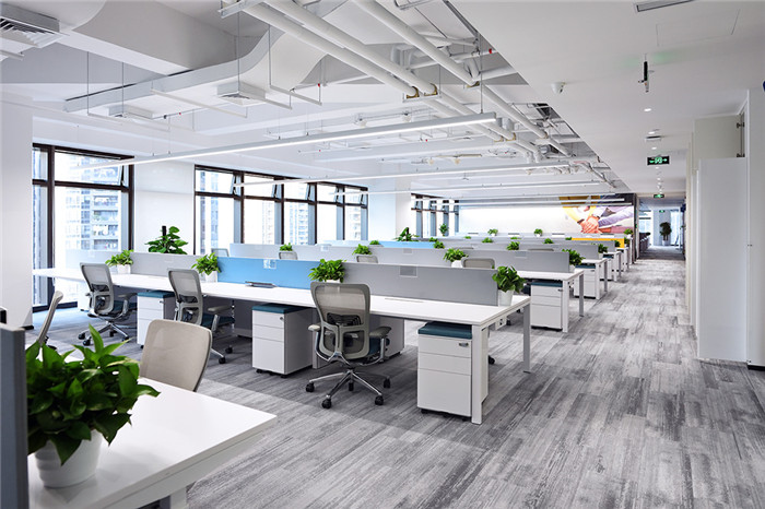 敞開辦公區裝修-5000平現代風科技公司集團總部辦公裝修設計方案 敞開辦公區裝修-5000平現代風科技公司集團總部辦公裝修設計方案