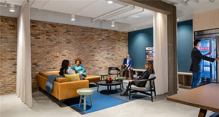 休閑洽談區裝修設計-簡潔高效的國外律師事務所裝修設計方案