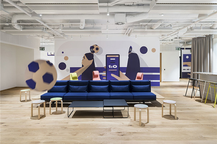 簡約北歐風體育博彩公司辦公室裝修設計方案