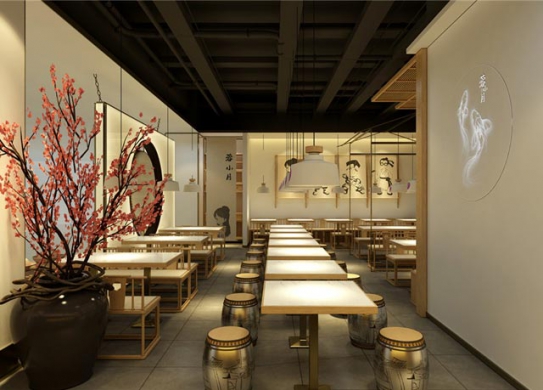 蓉小月酸菜魚餐廳裝修設計