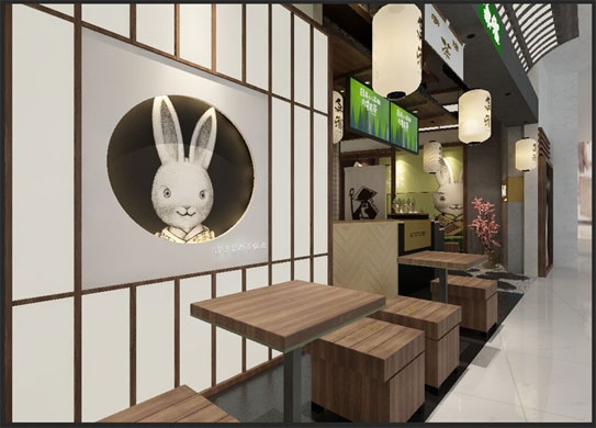 無邪抹茶鄭州店裝修設計