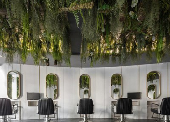 花園主題美發沙龍裝修設計